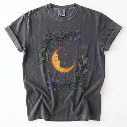 Dreaming Crescent Moon Vintage Washed T-Shirt