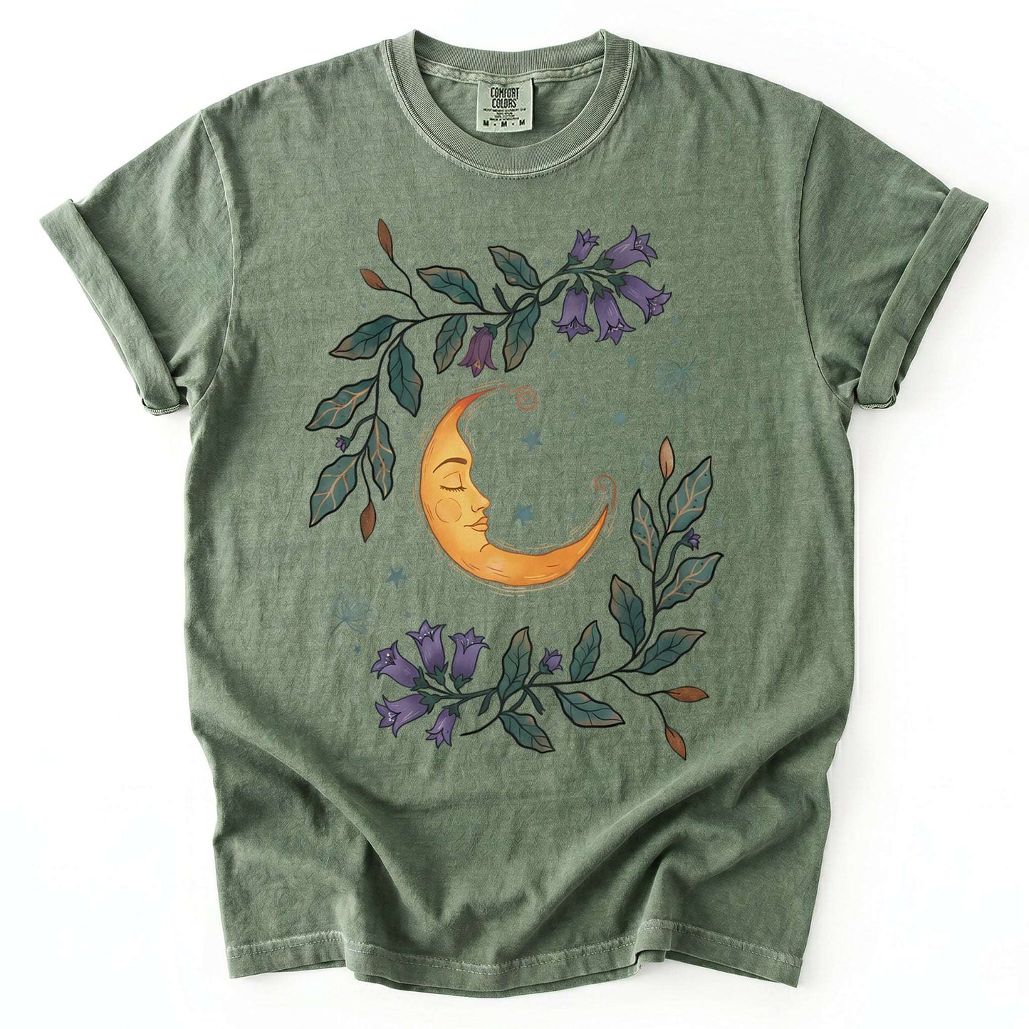 Dreaming Crescent Moon Vintage Washed T-Shirt