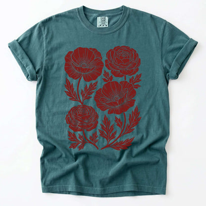 Botanical Blooms Vintage Washed T-Shirt