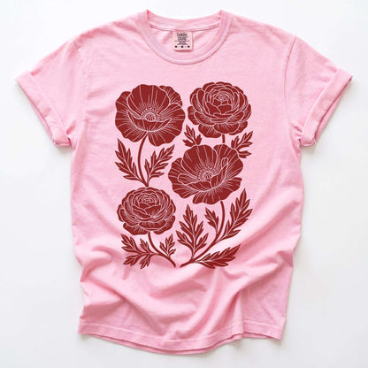Botanical Blooms Vintage Washed T-Shirt