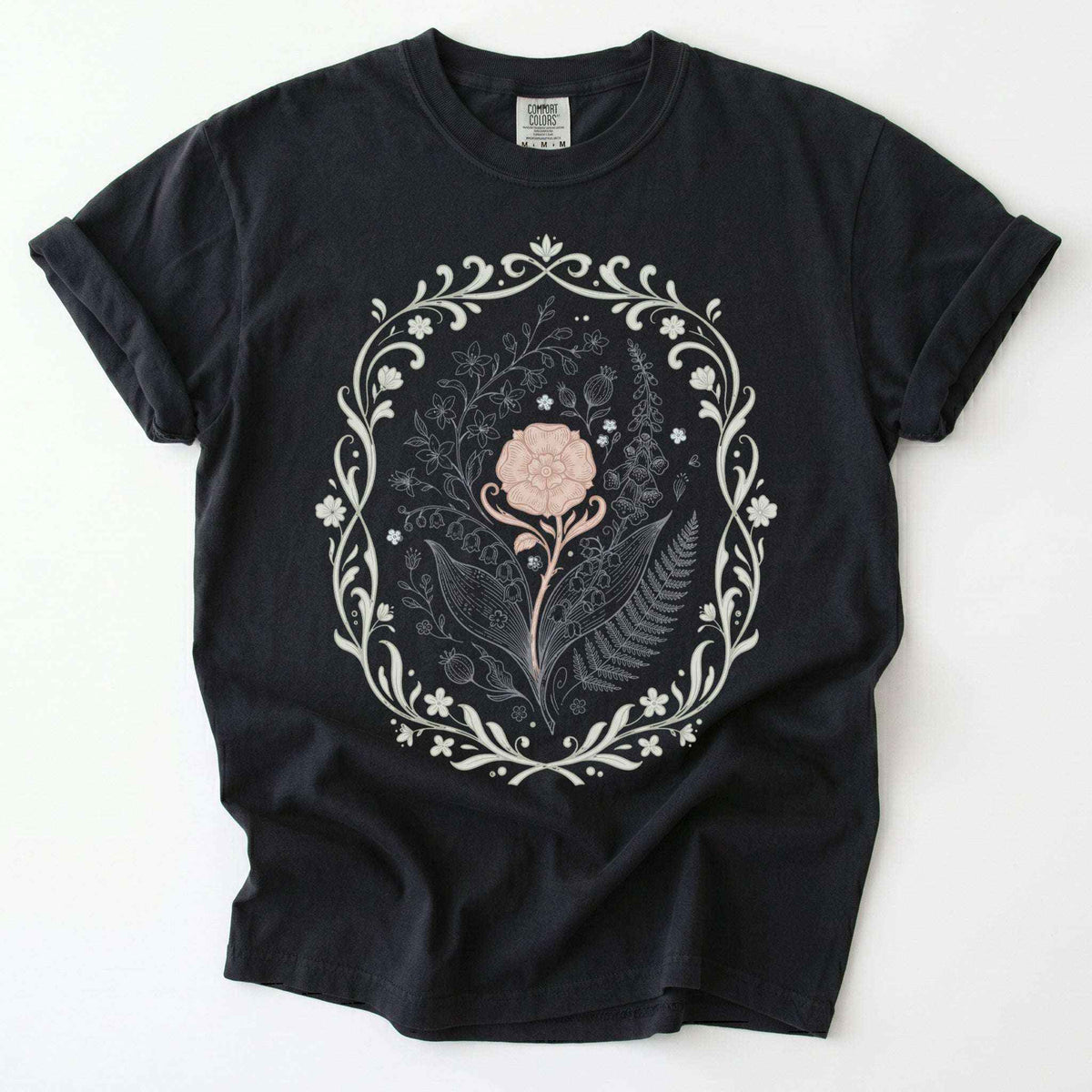 Botanical Frame Vintage Washed T-Shirt