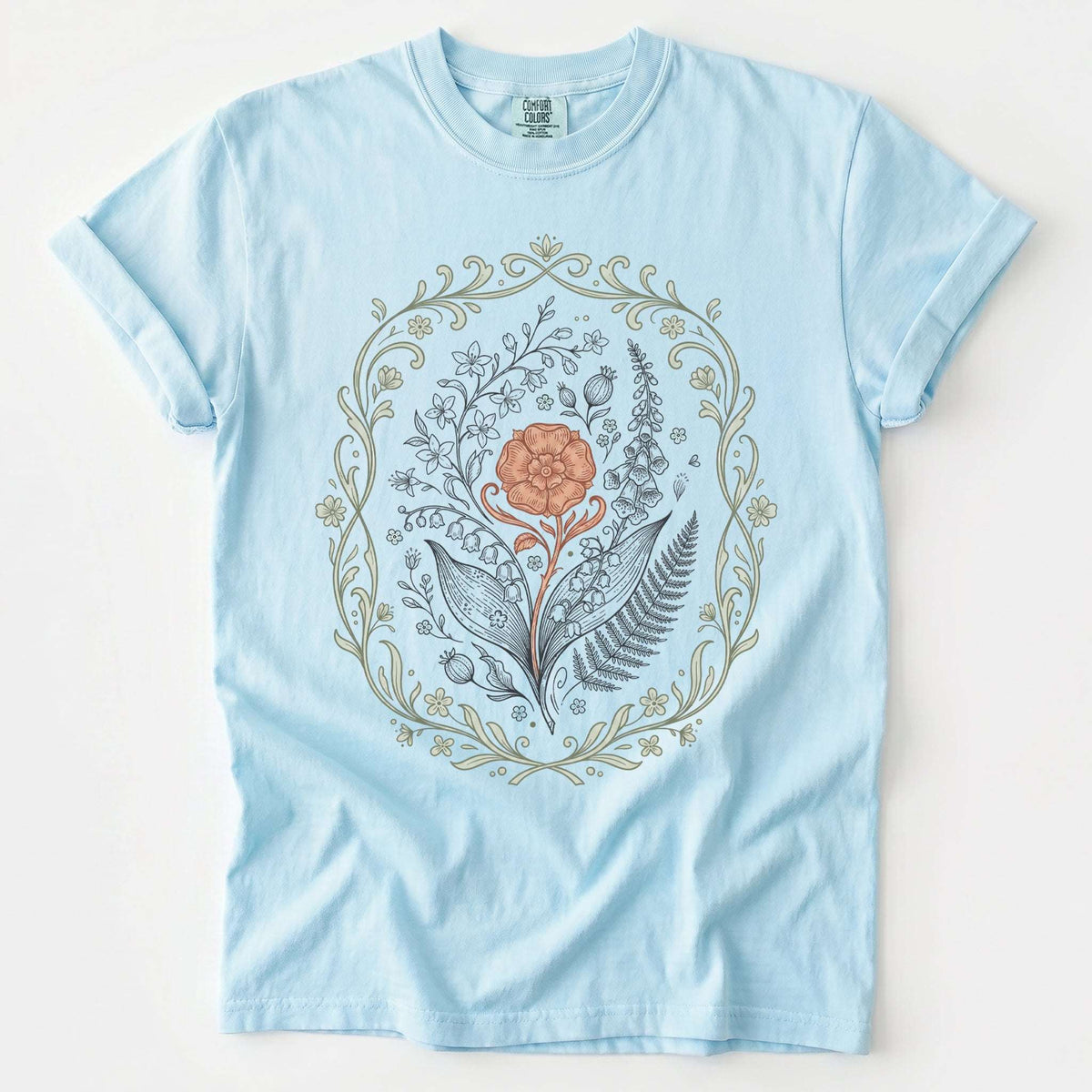 Botanical Frame Vintage Washed T-Shirt