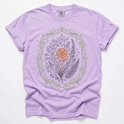 Botanical Frame Vintage Washed T-Shirt