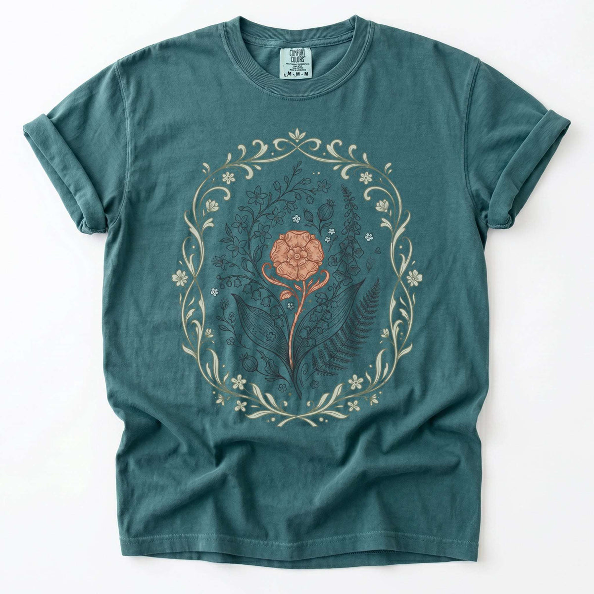 Botanical Frame Vintage Washed T-Shirt