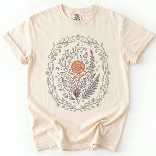 Botanical Frame Vintage Washed T-Shirt
