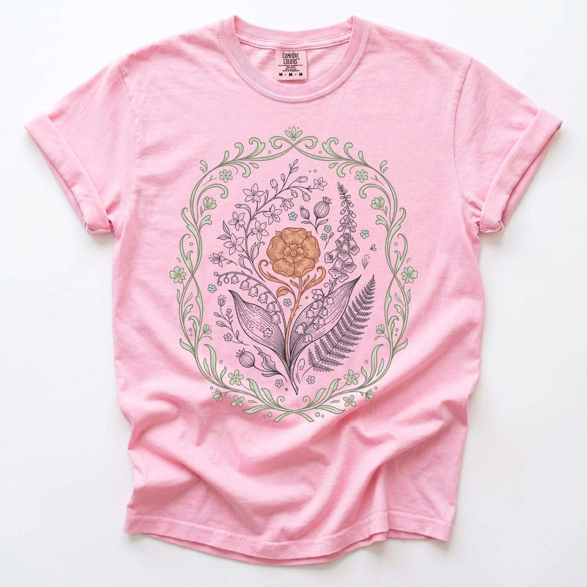 Botanical Frame Vintage Washed T-Shirt