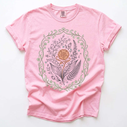 Botanical Frame Vintage Washed T-Shirt