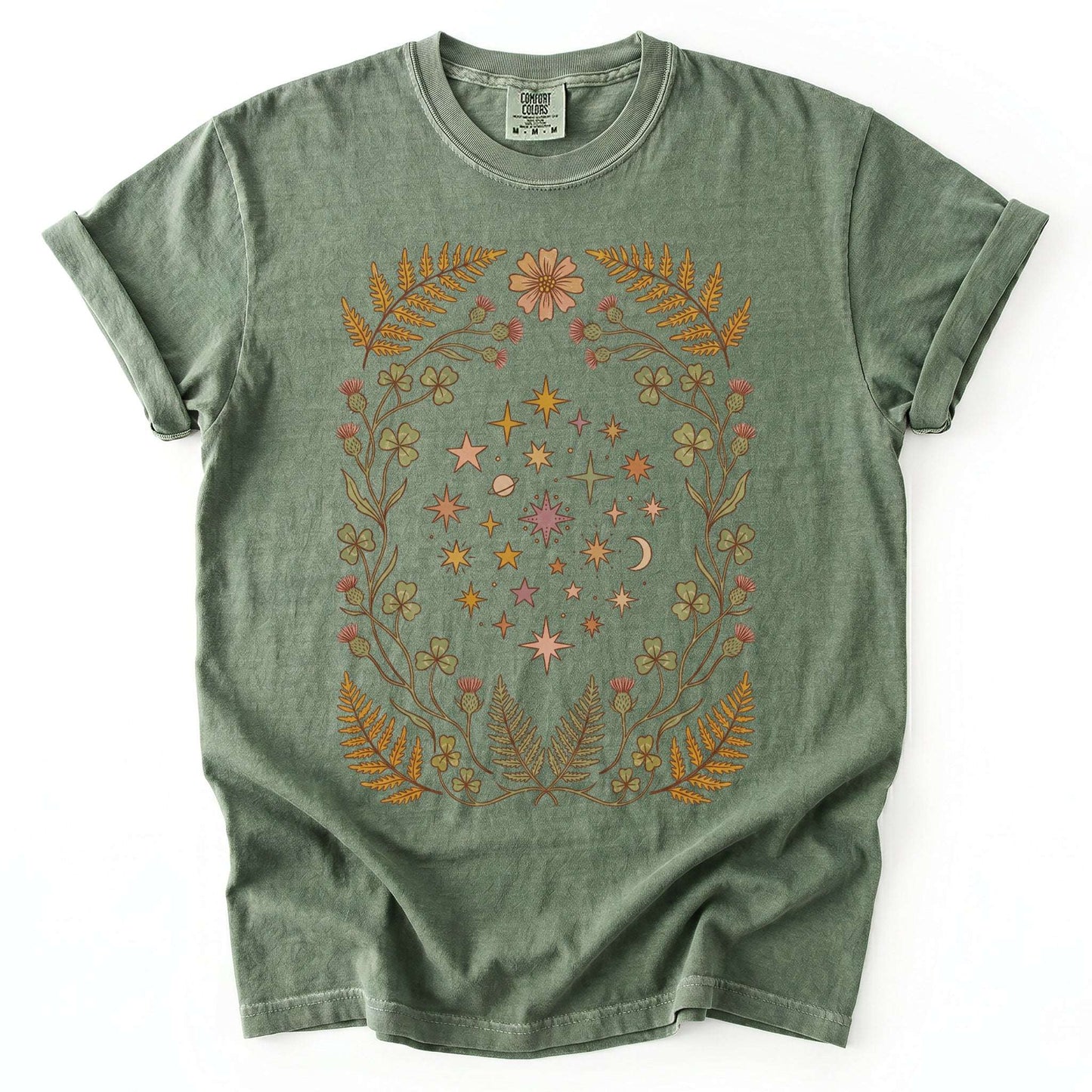 Botanical Starburst Vintage Washed T-Shirt