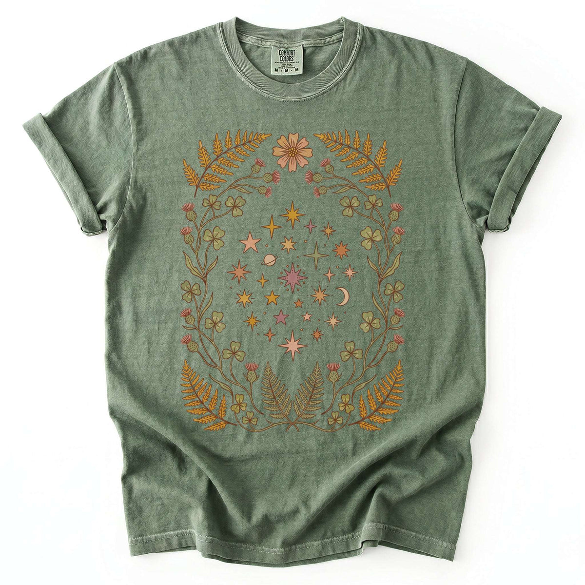 Botanical Starburst Vintage Washed T-Shirt