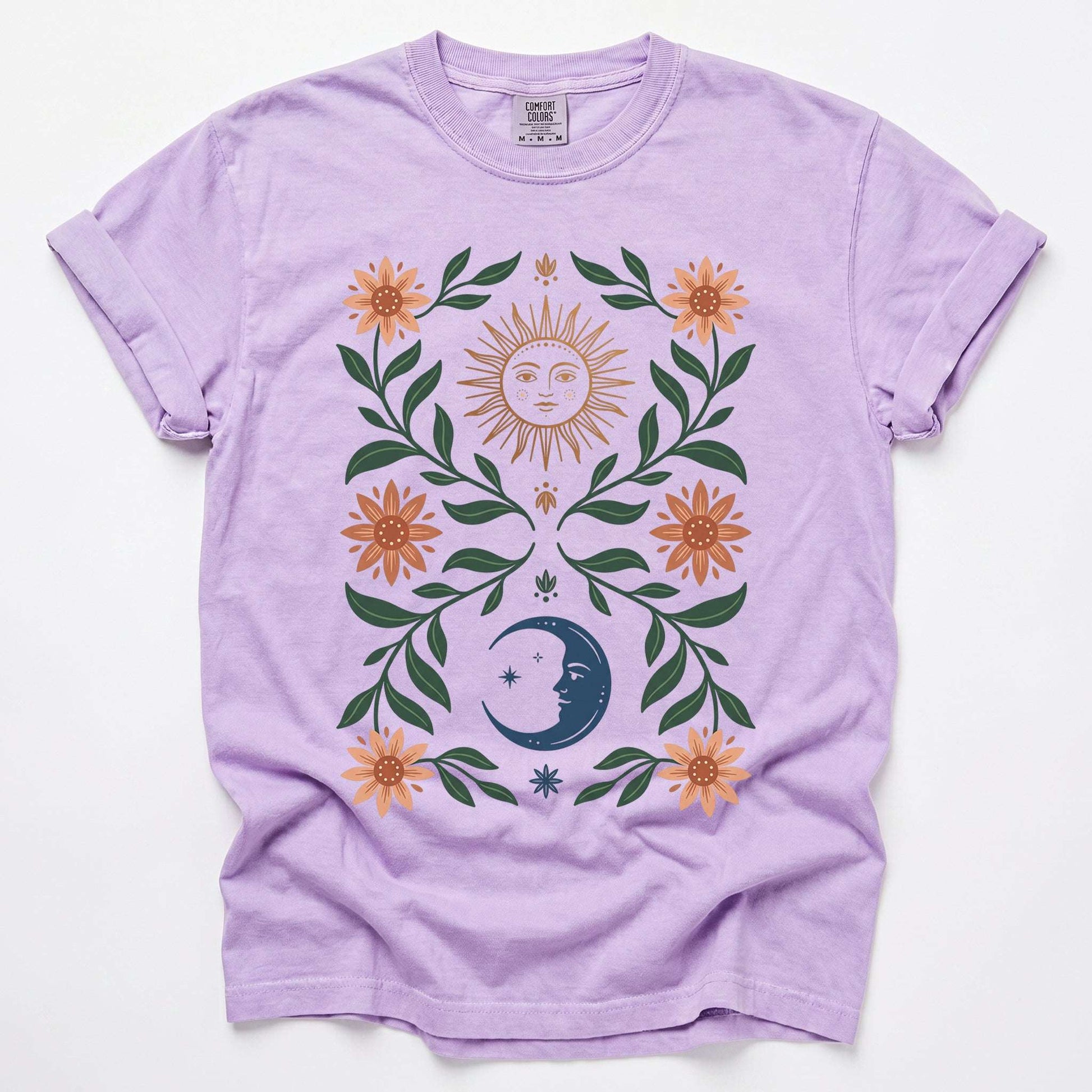 Sun & Moon Botanical Vintage Washed T-Shirt