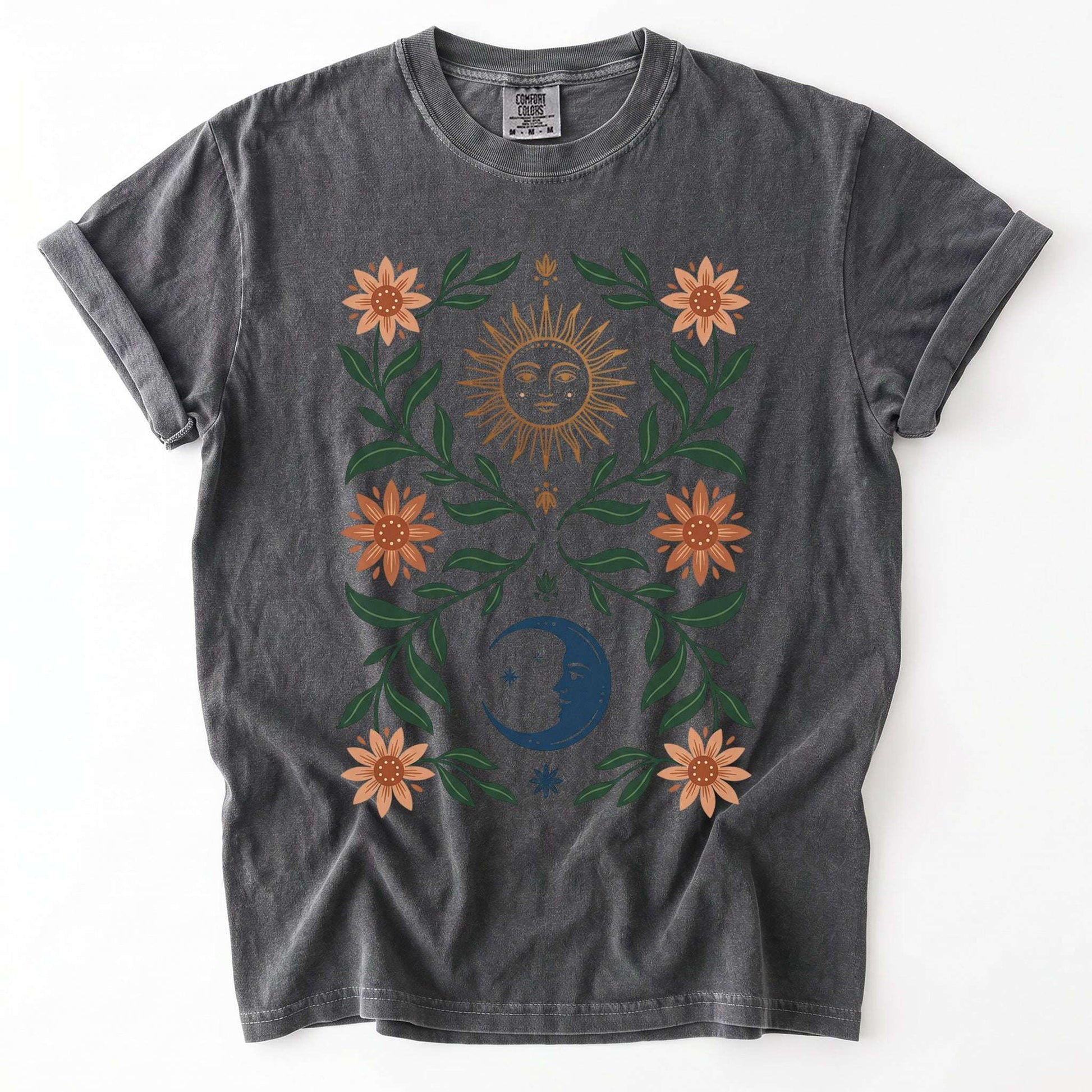 Sun & Moon Botanical Vintage Washed T-Shirt