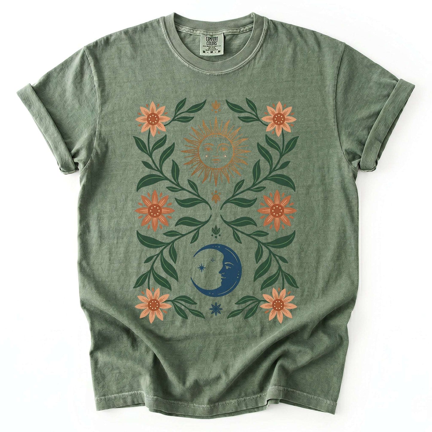 Sun & Moon Botanical Vintage Washed T-Shirt