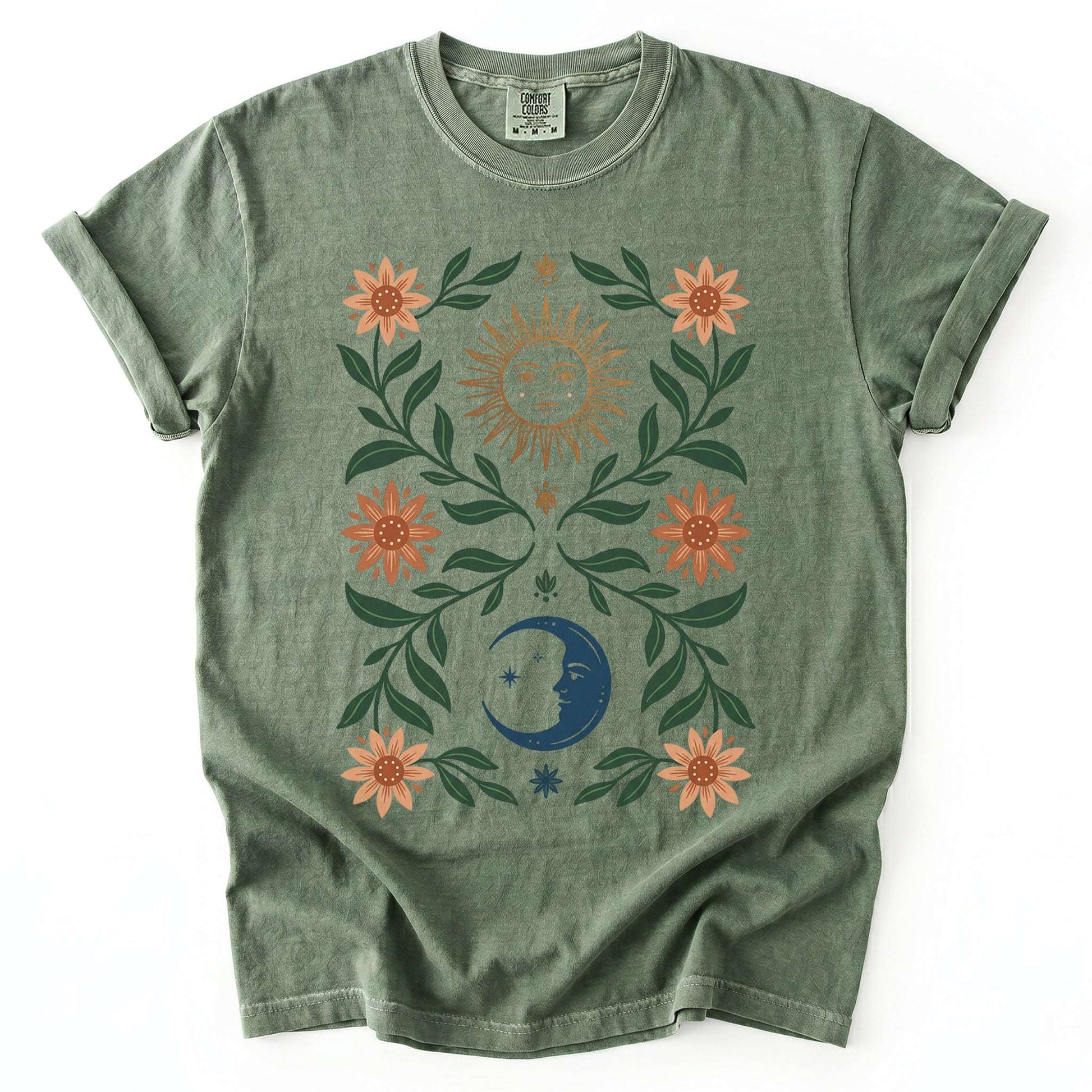 Sun & Moon Botanical Vintage Washed T-Shirt