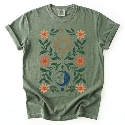 Sun & Moon Botanical Vintage Washed T-Shirt