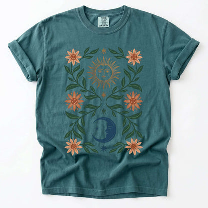 Sun & Moon Botanical Vintage Washed T-Shirt