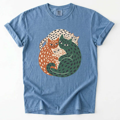 Cuddling Cats Vintage Washed T-Shirt