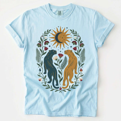 Celestial Felines Vintage Washed T-Shirt