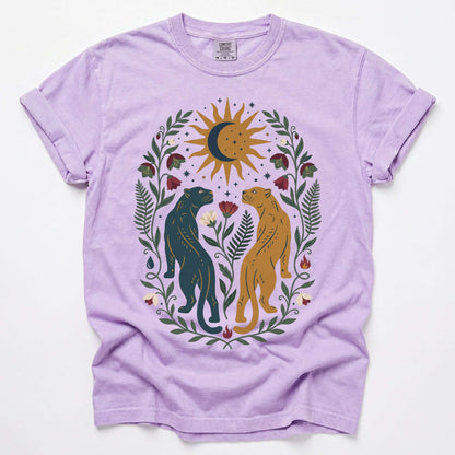 Celestial Felines Vintage Washed T-Shirt