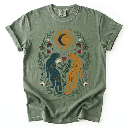 Celestial Felines Vintage Washed T-Shirt