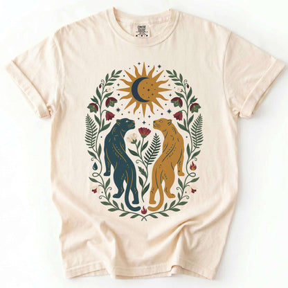 Celestial Felines Vintage Washed T-Shirt
