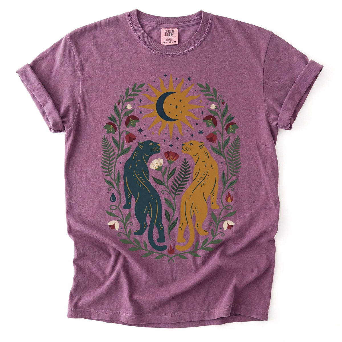 Celestial Felines Vintage Washed T-Shirt