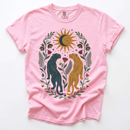 Celestial Felines Vintage Washed T-Shirt