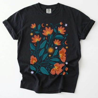 Celestial Floral Canopy Vintage Washed T-Shirt