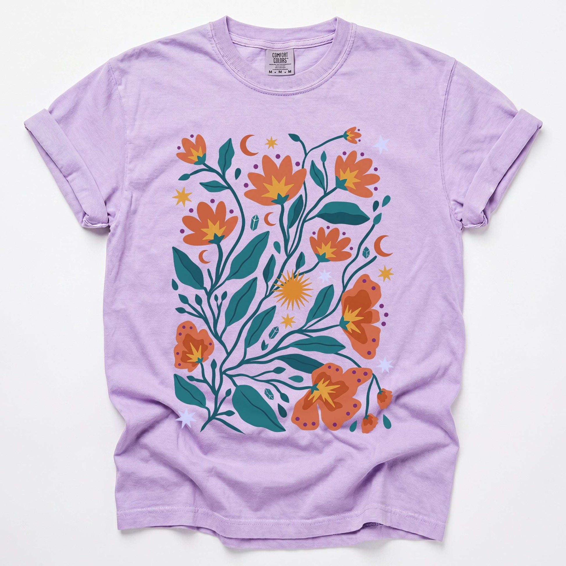 Celestial Floral Canopy Vintage Washed T-Shirt