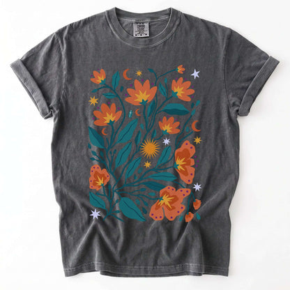 Celestial Floral Canopy Vintage Washed T-Shirt
