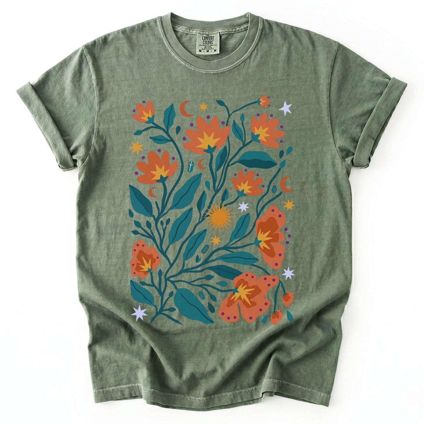 Celestial Floral Canopy Vintage Washed T-Shirt
