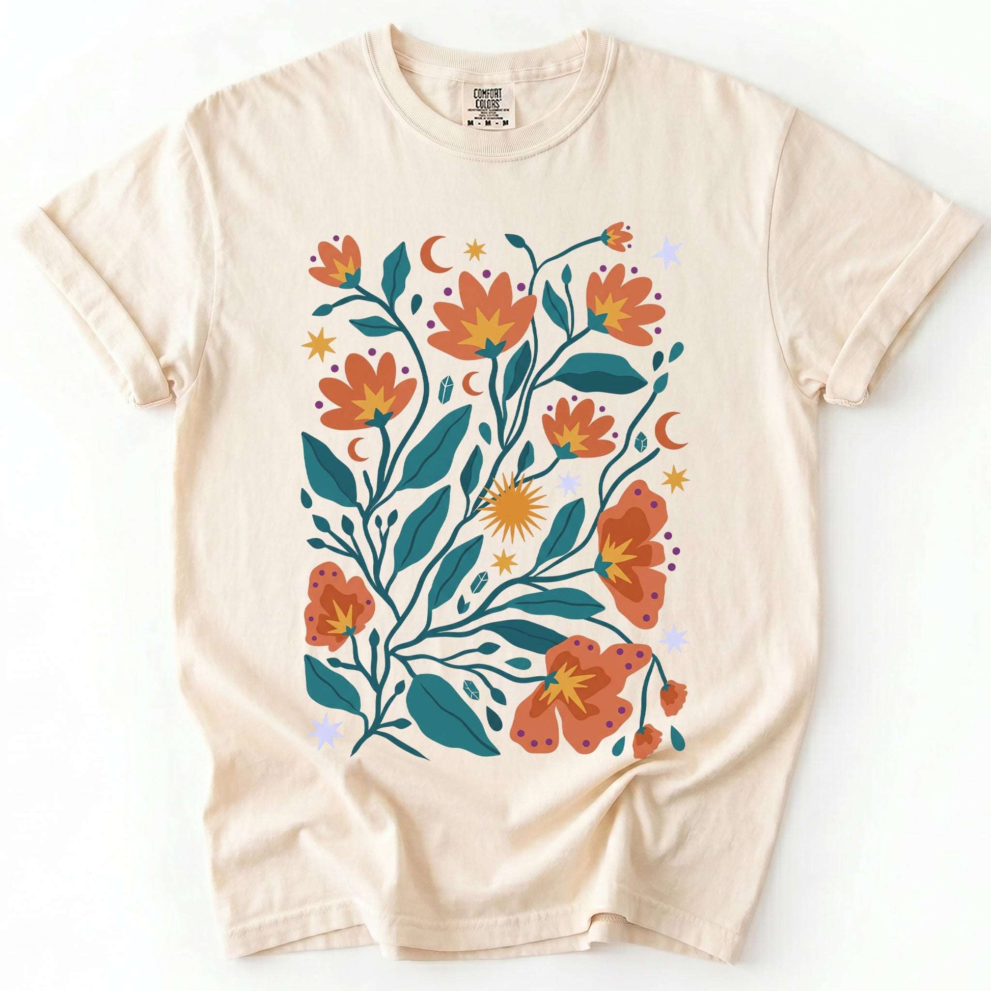 Celestial Floral Canopy Vintage Washed T-Shirt