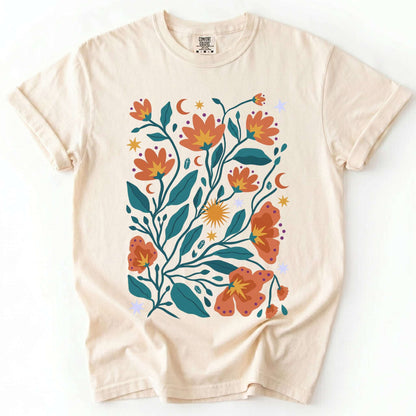 Celestial Floral Canopy Vintage Washed T-Shirt