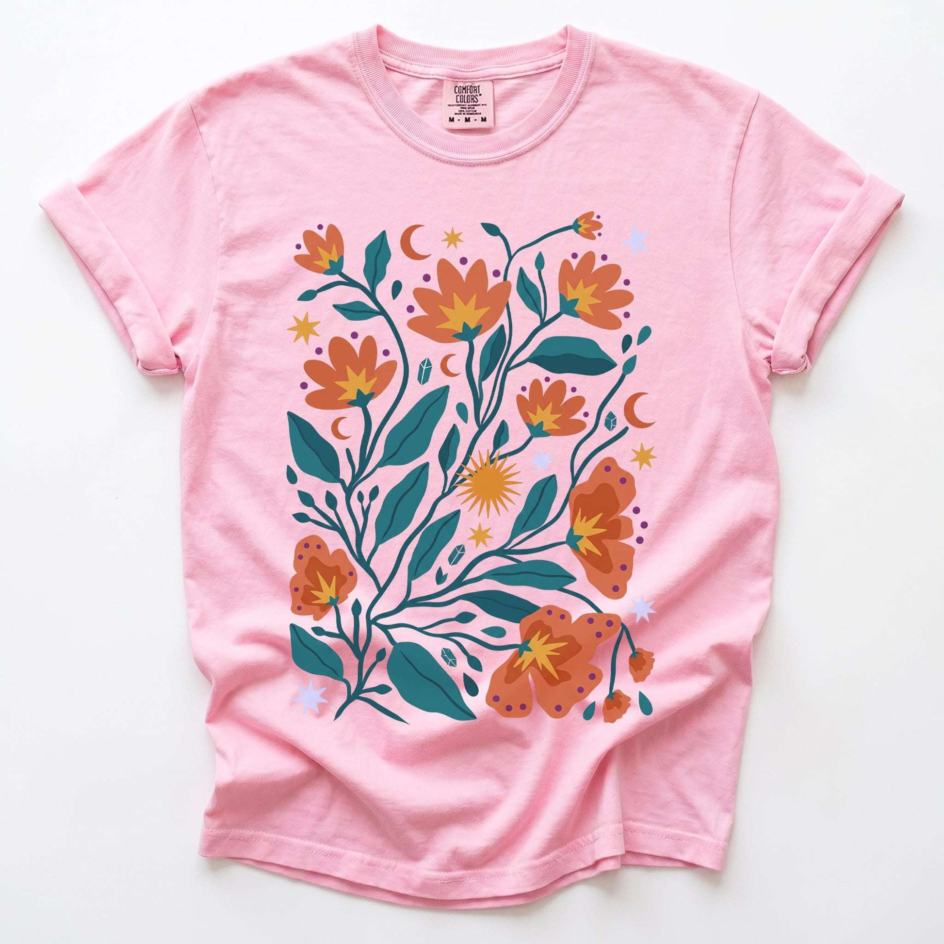 Celestial Floral Canopy Vintage Washed T-Shirt