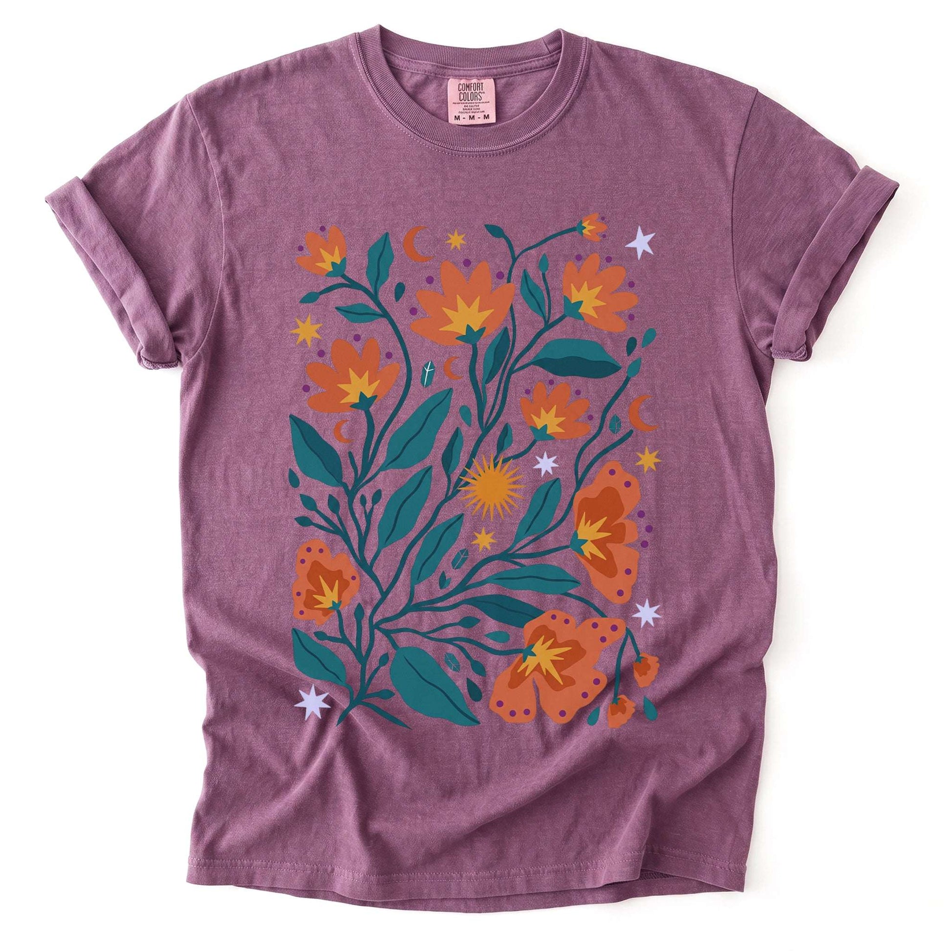 Celestial Floral Canopy Vintage Washed T-Shirt