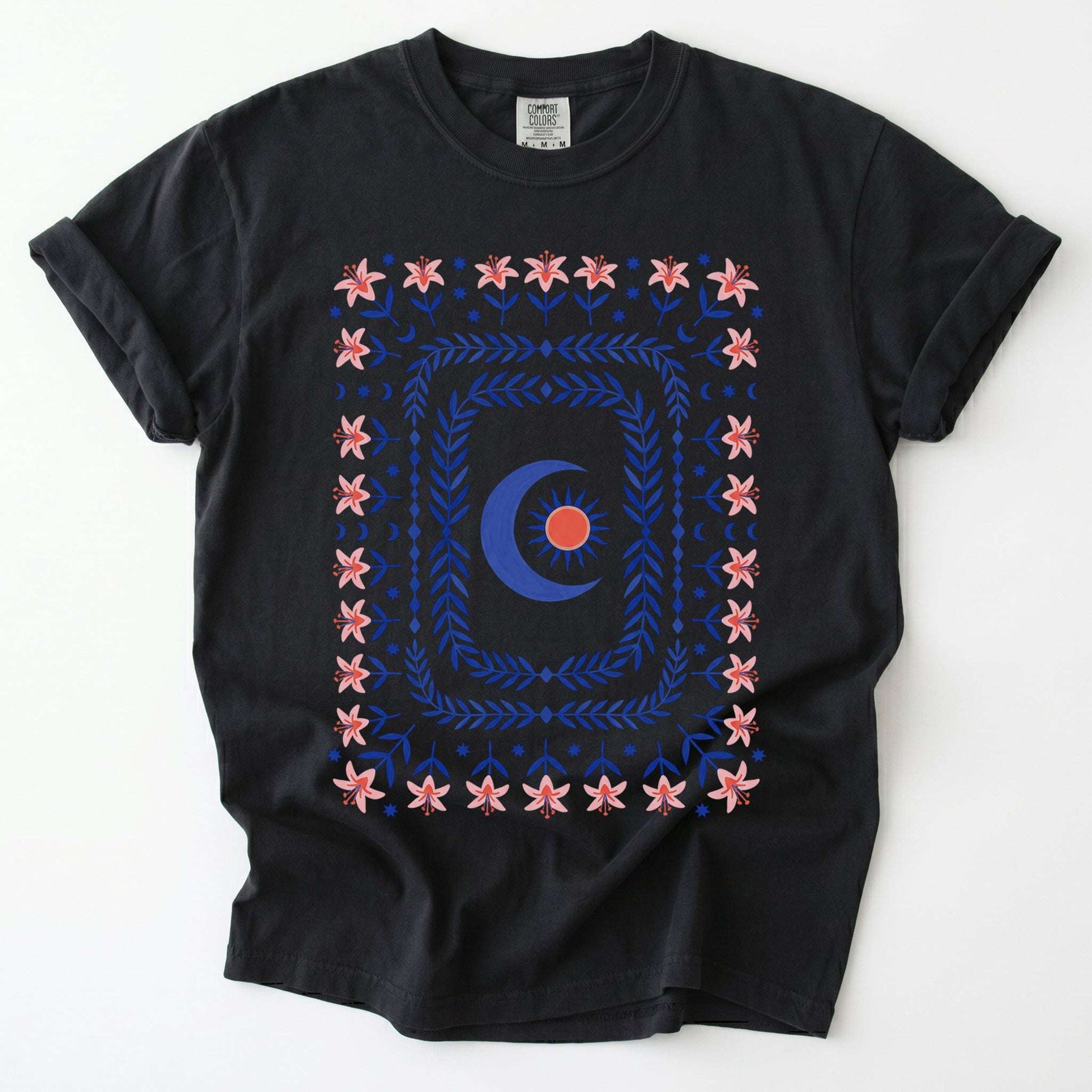 Celestial Floral Tapestry Vintage Washed T-Shirt