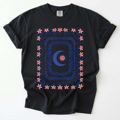 Celestial Floral Tapestry Vintage Washed T-Shirt