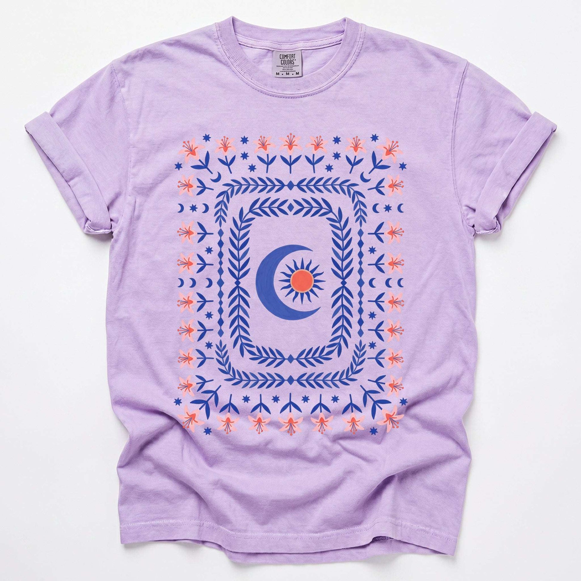 Celestial Floral Tapestry Vintage Washed T-Shirt