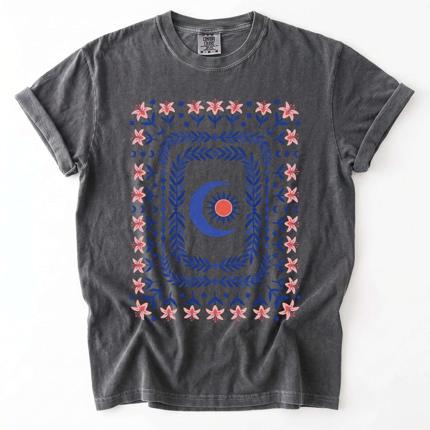 Celestial Floral Tapestry Vintage Washed T-Shirt