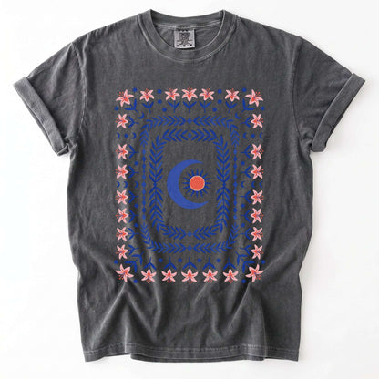 Celestial Floral Tapestry Vintage Washed T-Shirt