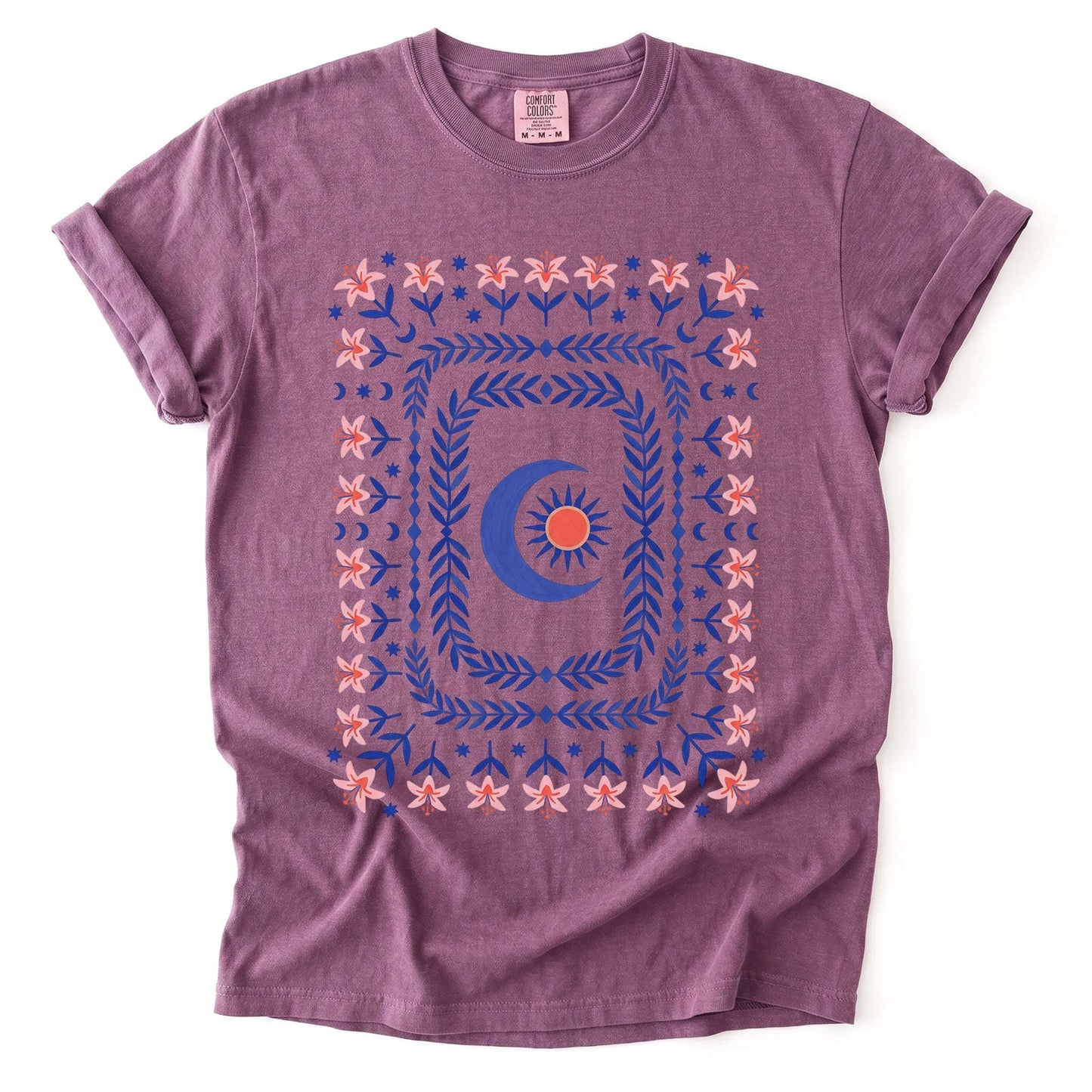 Celestial Floral Tapestry Vintage Washed T-Shirt