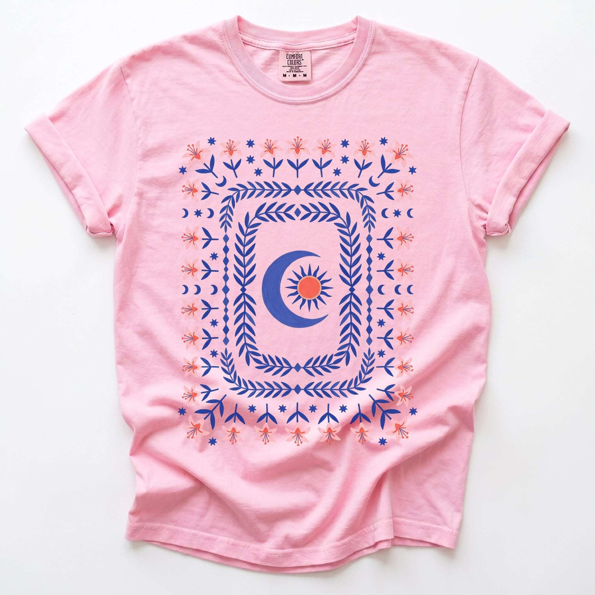 Celestial Floral Tapestry Vintage Washed T-Shirt