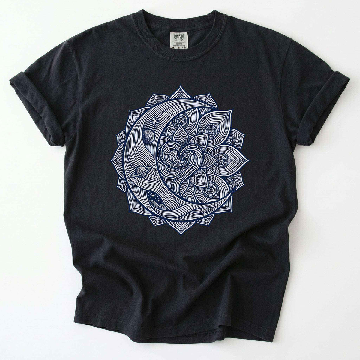 Celestial Heart Mandala Vintage Washed T-Shirt
