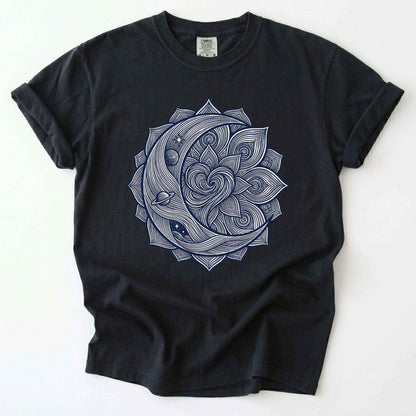 Celestial Heart Mandala Vintage Washed T-Shirt