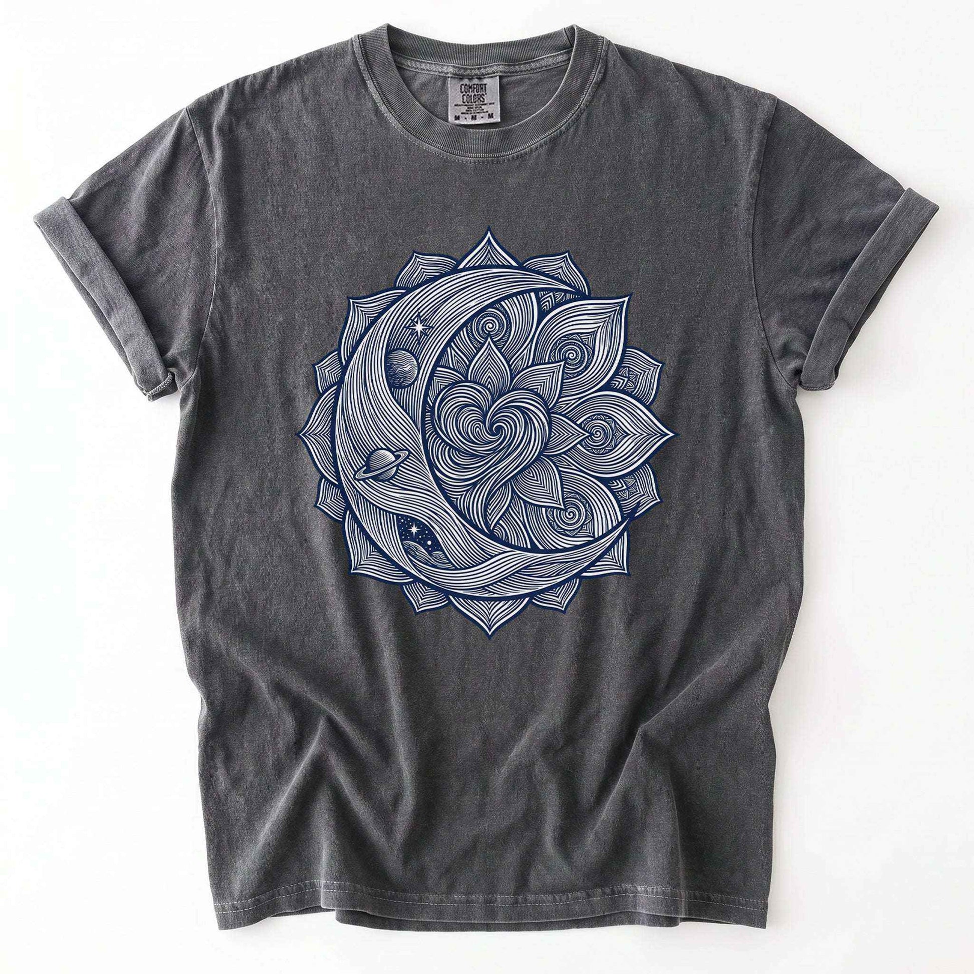 Celestial Heart Mandala Vintage Washed T-Shirt