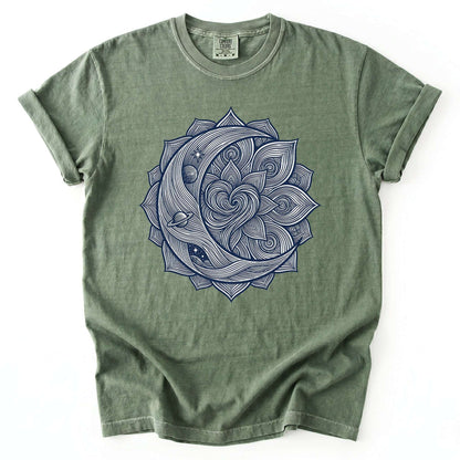 Celestial Heart Mandala Vintage Washed T-Shirt