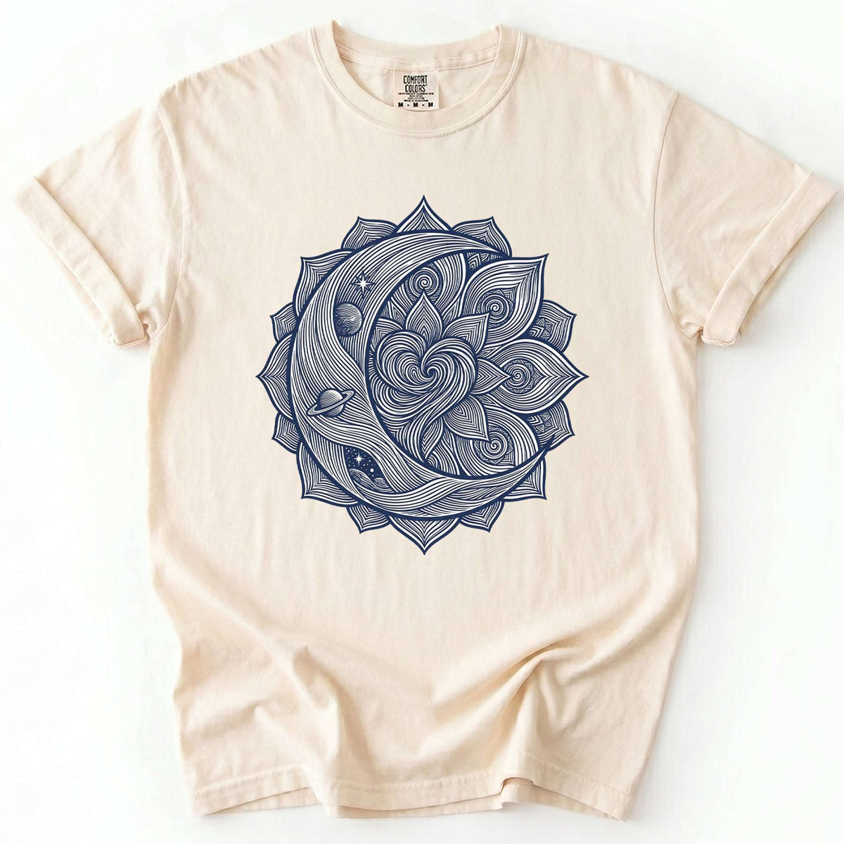 Celestial Heart Mandala Vintage Washed T-Shirt