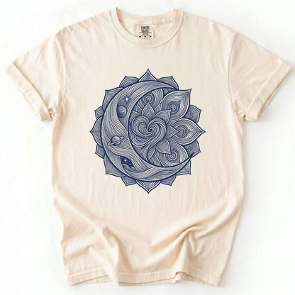 Celestial Heart Mandala Vintage Washed T-Shirt