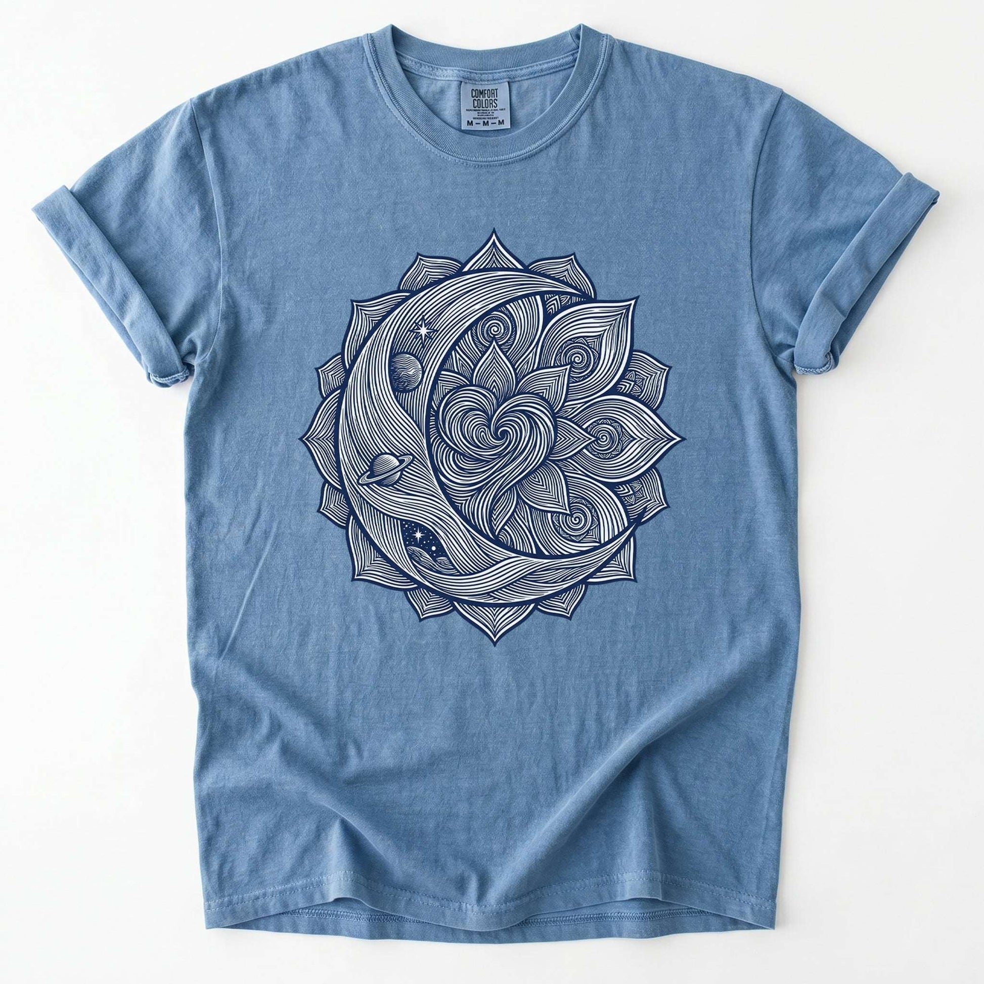 Celestial Heart Mandala Vintage Washed T-Shirt