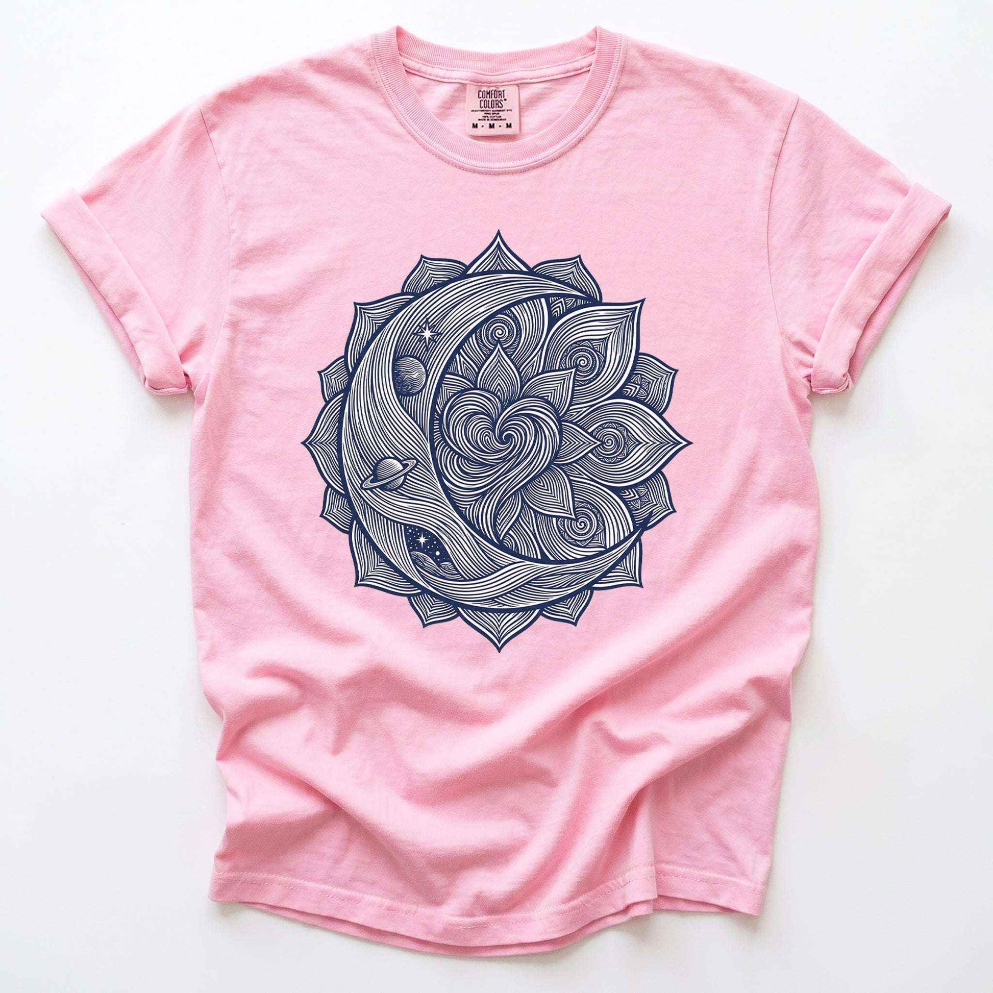 Celestial Heart Mandala Vintage Washed T-Shirt