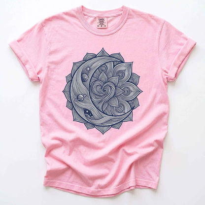 Celestial Heart Mandala Vintage Washed T-Shirt
